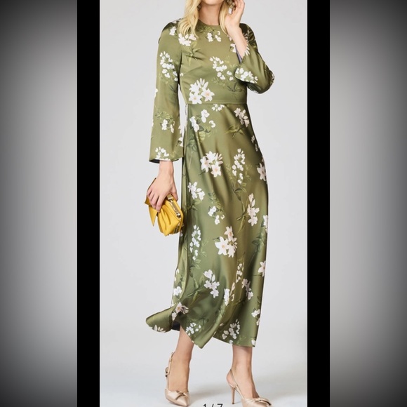 Sachin + Babi Dresses & Skirts - New,Sachin&Babi Tyra Satin Midi Dress,Sz 14,no zipper Pull Tab/zipper Works Exc.